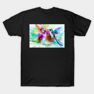 Hummingbird And Flower T-Shirt